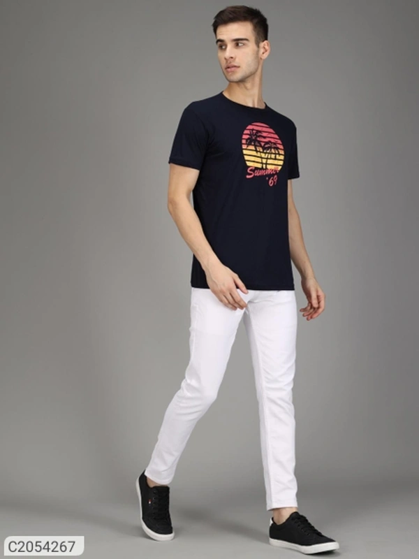 Denim solid slim fit mens jeans - 28 30 32 34 36