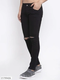 Denim solid regural slim fit mens jeans - 28 30 32 34