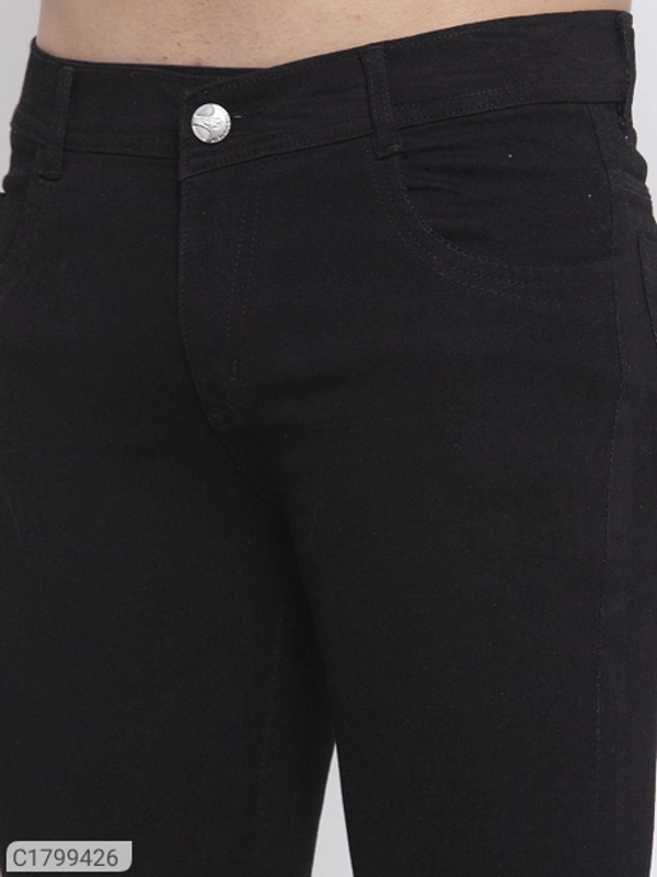 Denim solid regural slim fit mens jeans - 28 30 32 34