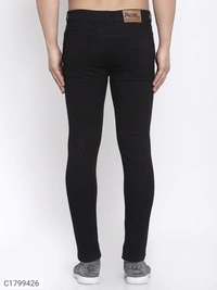 Denim solid regural slim fit mens jeans - 28 30 32 34