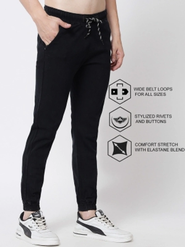 UNITED DENIM Jogger Fit Men Black Jeans - 28 30 32 34