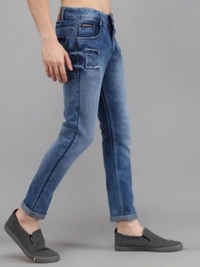ROZADO Slim Men Blue Jeans - 28 30 32 34