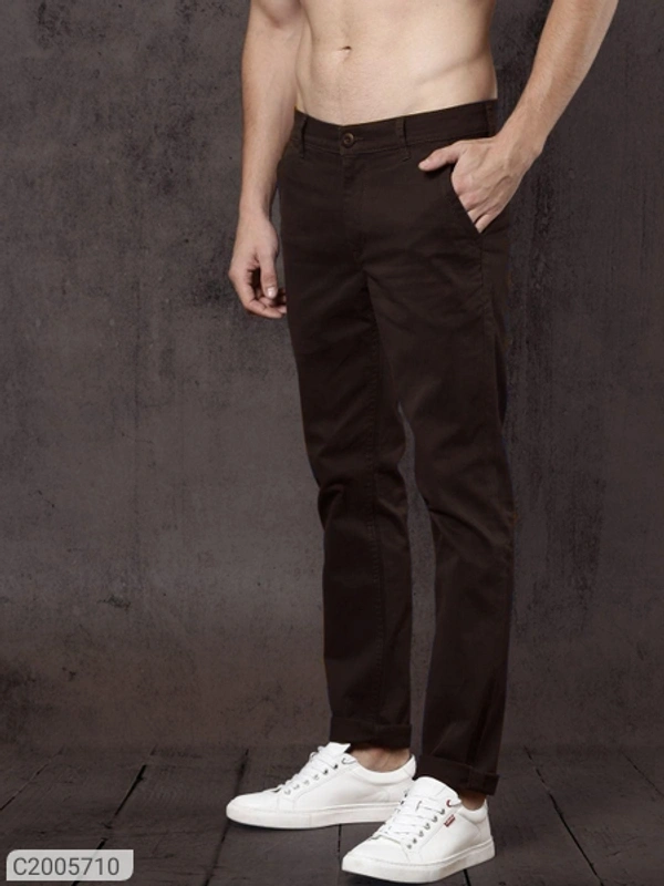 *Product Name:* Cotton Solid Slim Fit Casual Chinos*Details:*Product Name: Cotton Solid Slim Fit Casual Chinos - Black, 28 30 32 34