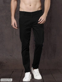 *Product Name:* Cotton Solid Slim Fit Casual Chinos*Details:*Product Name: Cotton Solid Slim Fit Casual Chinos - Brown, 28 30 32 34