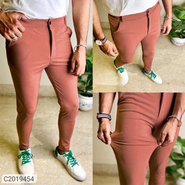 *Catalog Name:* Lycra Solid Regular Fit Mens Casual Trouser*Details:*Product Name: Lycra Solid Regular Fit Mens Casual TrouserPackage Contains: It Has 1 Piece Of Mens Casual Trouser
 - yellow, 26 28 30 32 34