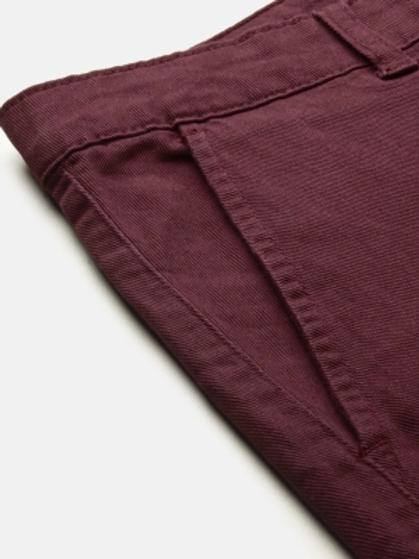 Roadster Regular Fit Men Maroon Trousers - Maroon, 28 30 32 34 36