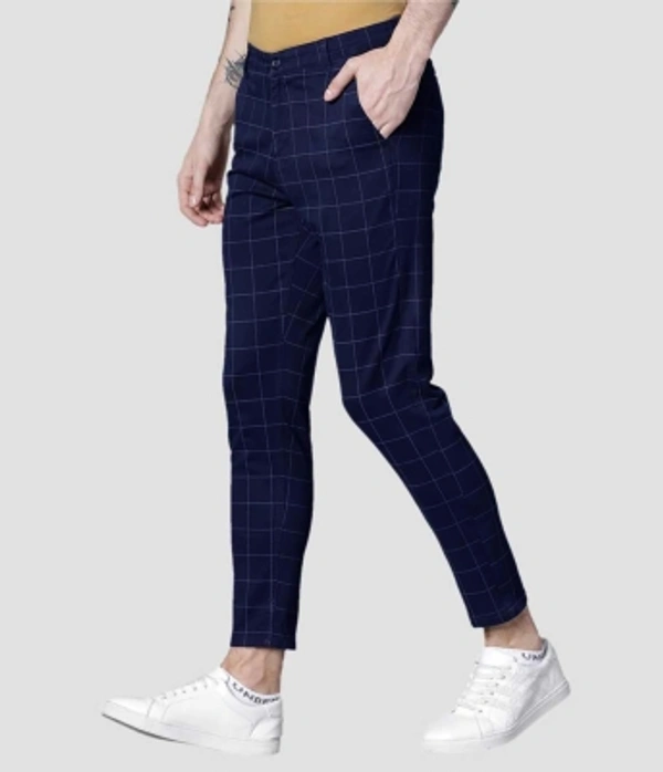 PROTOCOL Slim Fit Men Trousers - Navy blue, 28 30 32 34 36