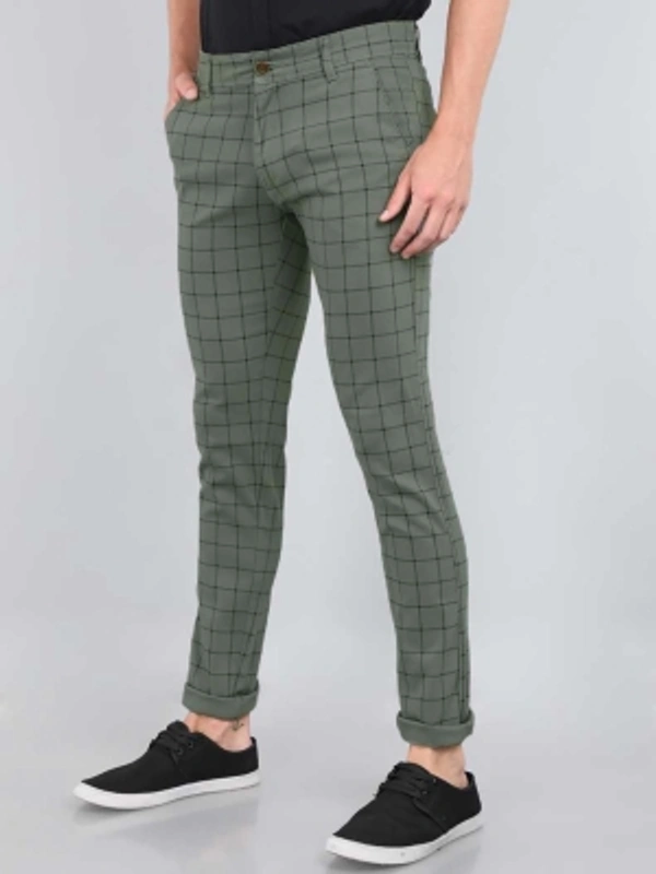 PROTOCOL Slim Fit Men Trousers - Green, 28 30 32 34 36