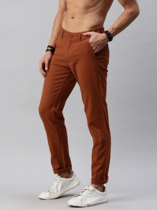 Roadster Regular Fit Men Brown Trousers - Brown, 28 30 32 34 36