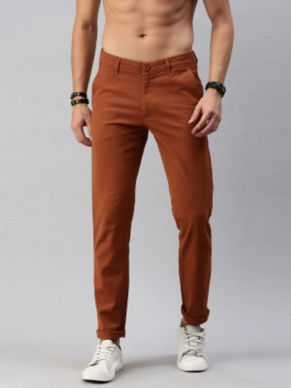 Roadster Regular Fit Men Brown Trousers - Brown, 28 30 32 34 36