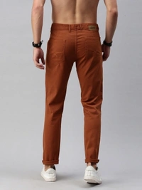 Roadster Regular Fit Men Brown Trousers - Brown, 28 30 32 34 36