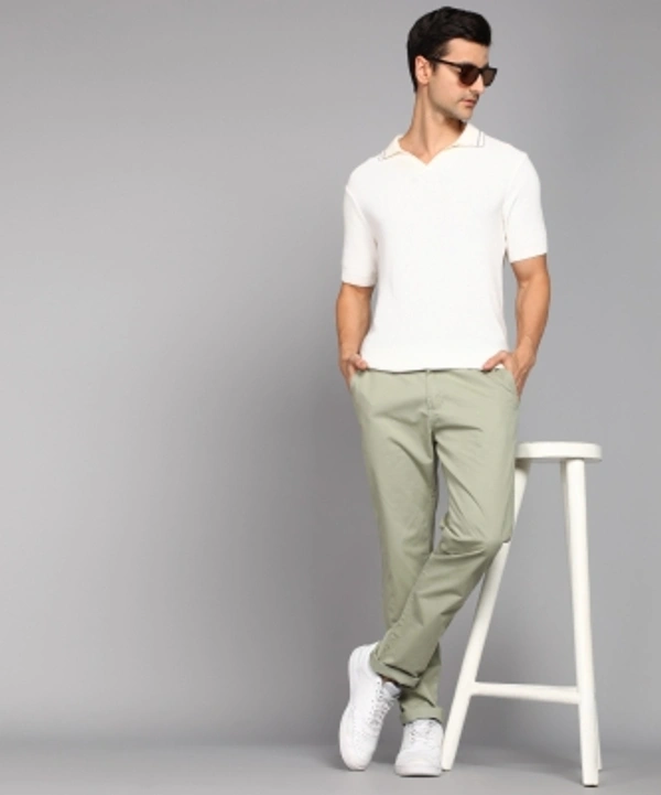 METRONAUT Slim Fit Men Pure Cotton Dark Green Trousers - Green, 28 30 32 34 36