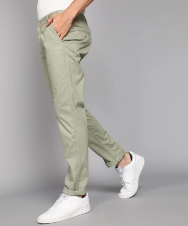 METRONAUT Slim Fit Men Pure Cotton Dark Green Trousers - Green, 28 30 32 34 36