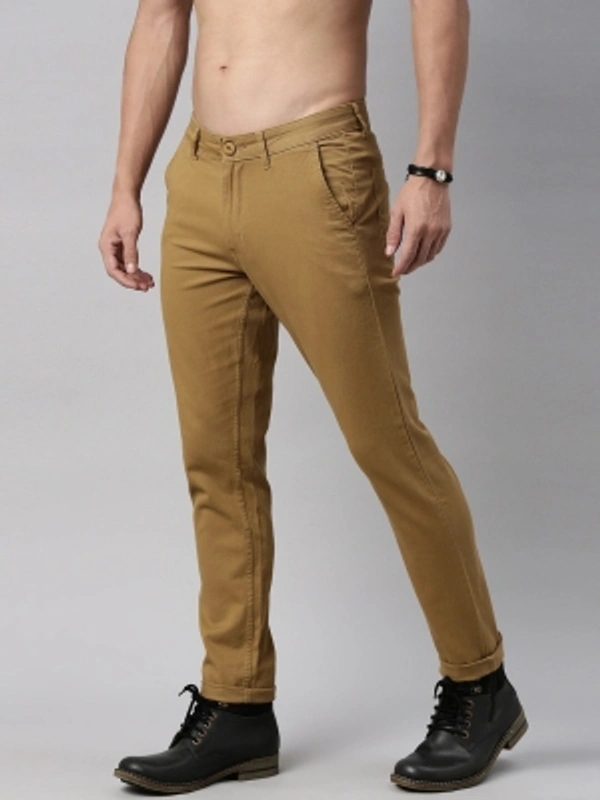 Roadster Regular Fit Men Brown Trousers - Brown, 28 30 32 34