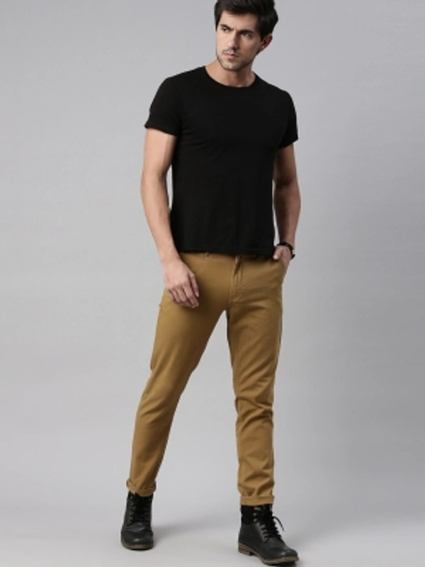 Roadster Regular Fit Men Brown Trousers - Brown, 28 30 32 34