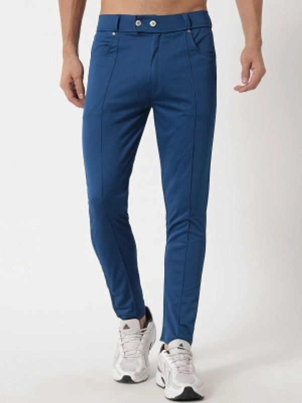 Regular Fit Men Blue Trousers - blue, 28 30 32 34