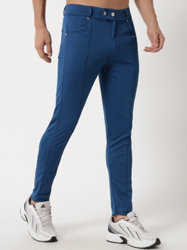 Regular Fit Men Blue Trousers - blue, 28 30 32 34
