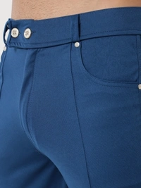 Regular Fit Men Blue Trousers - blue, 28 30 32 34