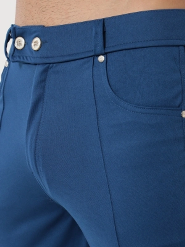 Regular Fit Men Blue Trousers - blue, 28 30 32 34