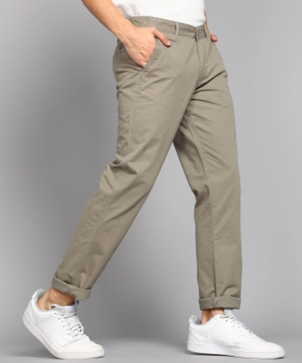 METRONAUT Slim Fit Men Pure Cotton Grey Trousers - Grey, 28 30 32 34 36