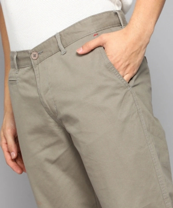 METRONAUT Slim Fit Men Pure Cotton Grey Trousers - Grey, 28 30 32 34 36