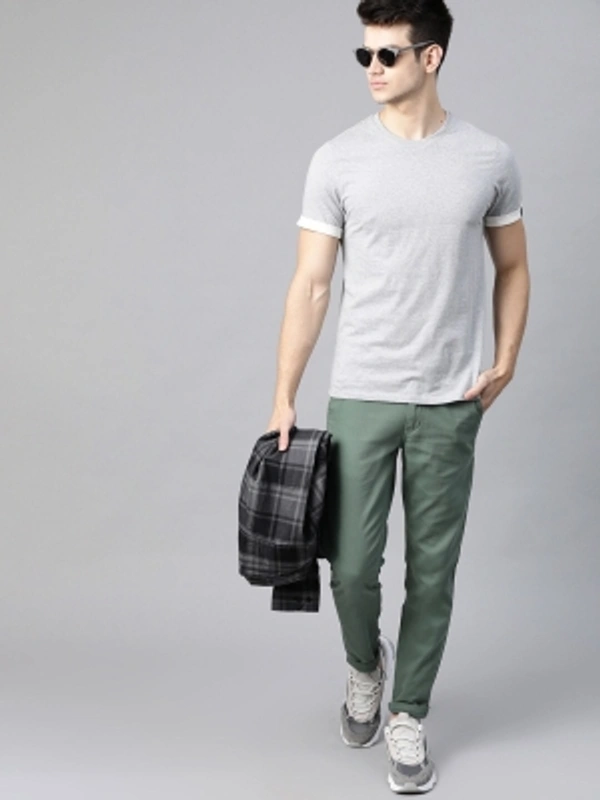 Roadster Regular Fit Men Dark Green Trousers - dark Green, 28 30 32 34 36