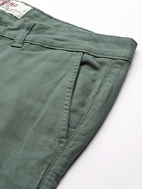 Roadster Regular Fit Men Dark Green Trousers - dark Green, 28 30 32 34 36