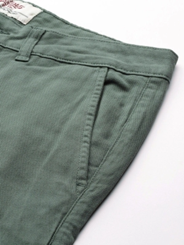 Roadster Regular Fit Men Dark Green Trousers - dark Green, 28 30 32 34 36