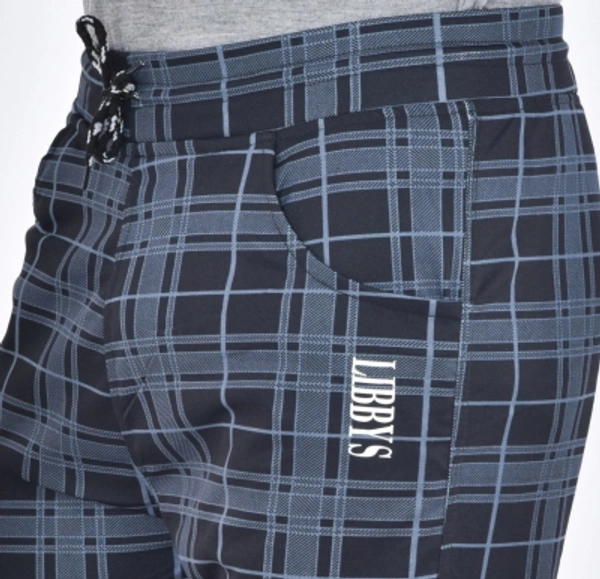 Men Black, Grey Trousers - black gray, 38 40 42 44