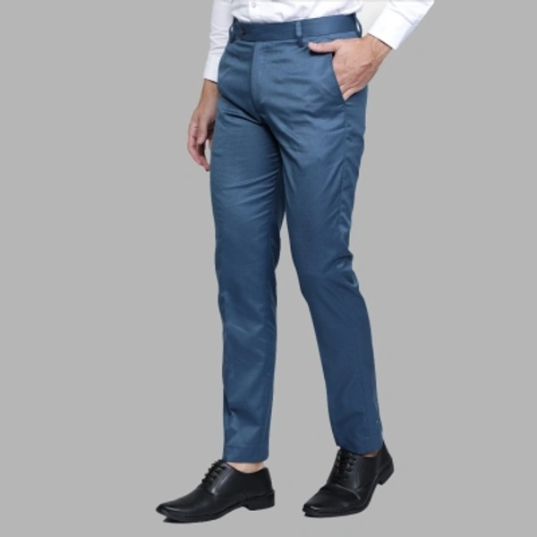 Regular Fit Men Blue Trousers - blue, 28 30 32 34