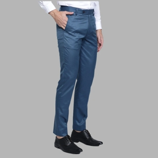 Regular Fit Men Blue Trousers - blue, 28 30 32 34