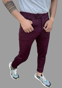 Aclass Regular Fit Men Maroon Trousers - Maroon, 28 30 32 34