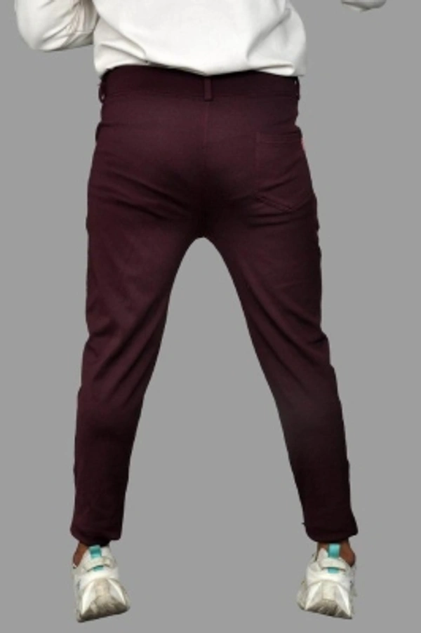 Aclass Regular Fit Men Maroon Trousers - Maroon, 28 30 32 34