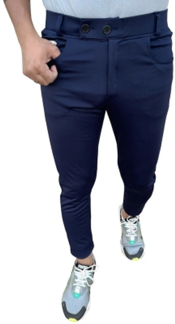 Aclass Regular Fit Men Maroon Trousers - Navy blue, 28 30 32 34