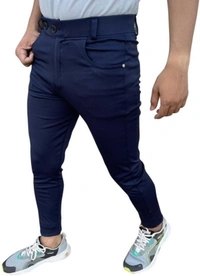 Aclass Regular Fit Men Maroon Trousers - Navy blue, 28 30 32 34