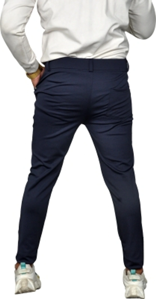 Aclass Regular Fit Men Maroon Trousers - Navy blue, 28 30 32 34
