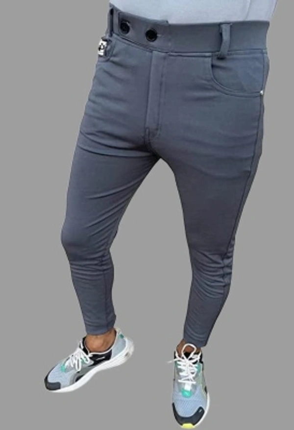 Aclass Regular Fit Men Maroon Trousers - Grey, 28 30 32 34