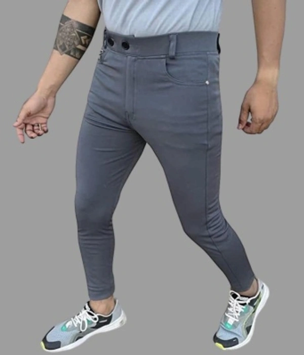 Aclass Regular Fit Men Maroon Trousers - Grey, 28 30 32 34