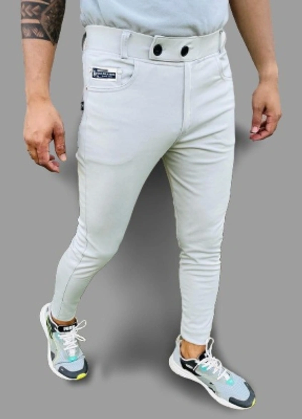 Aclass Regular Fit Men Maroon Trousers - Light Grey, 28 30 32 34