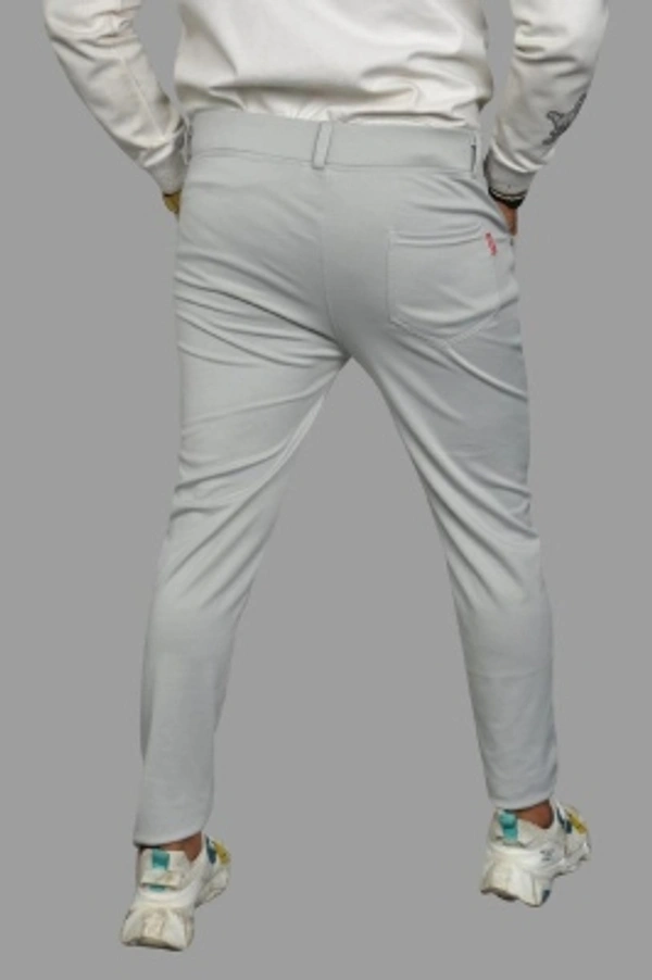 Aclass Regular Fit Men Maroon Trousers - Light Grey, 28 30 32 34