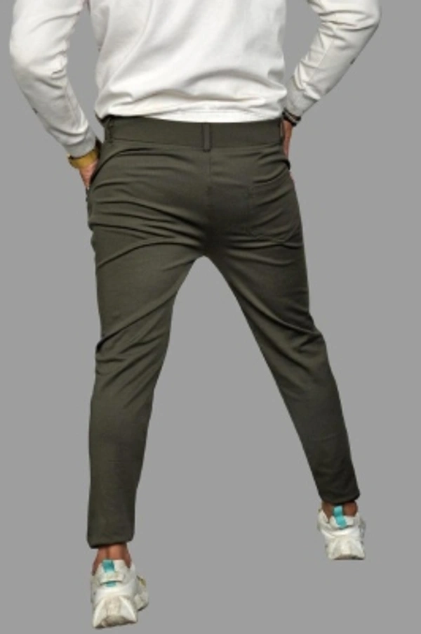 Aclass Regular Fit Men Maroon Trousers - Green, 28 30 32 34