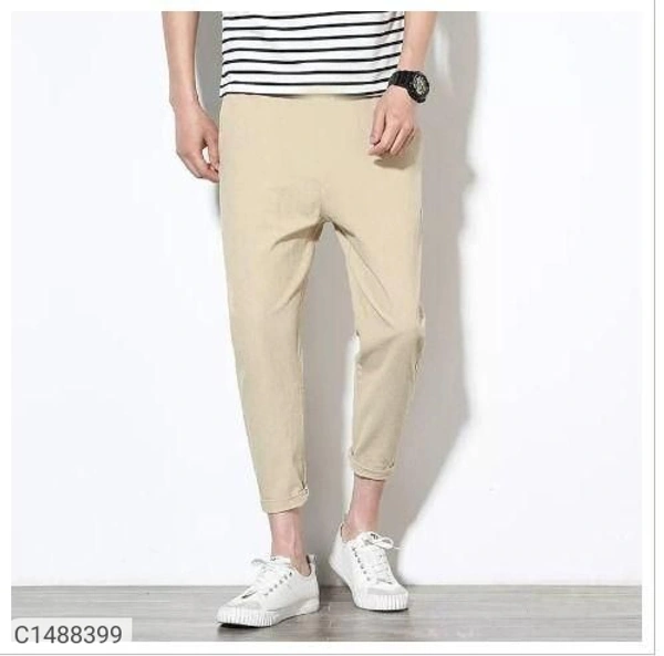 Cotton Solid Ballon Fit Casual Chinos - Multicolor, 28 30 32 34