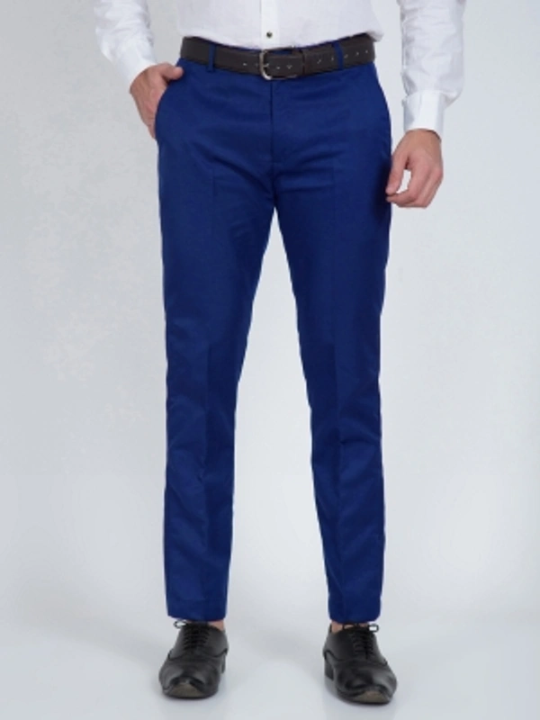 CYPHUS Regular Fit Men Green Trousers - Royal Blue, 28 30 32 34 36