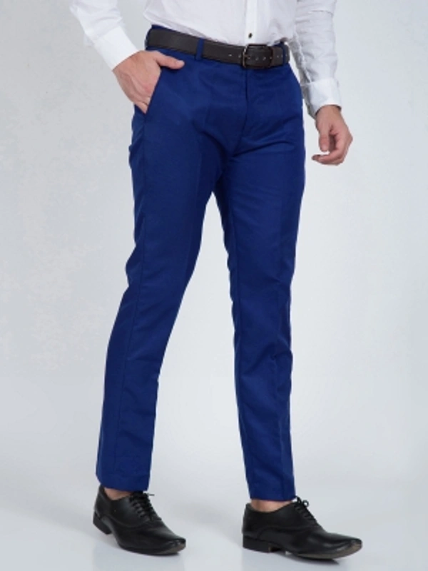 CYPHUS Regular Fit Men Green Trousers - Royal Blue, 28 30 32 34 36