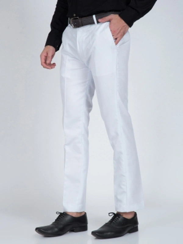 CYPHUS Regular Fit Men Green Trousers - White, 28 30 32 34 36