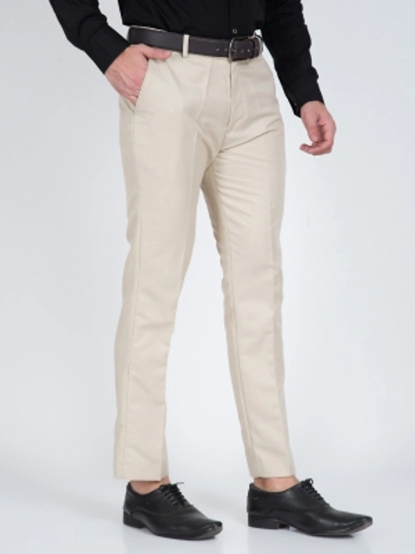 CYPHUS Regular Fit Men Green Trousers - Cream, 28 30 32 34 36