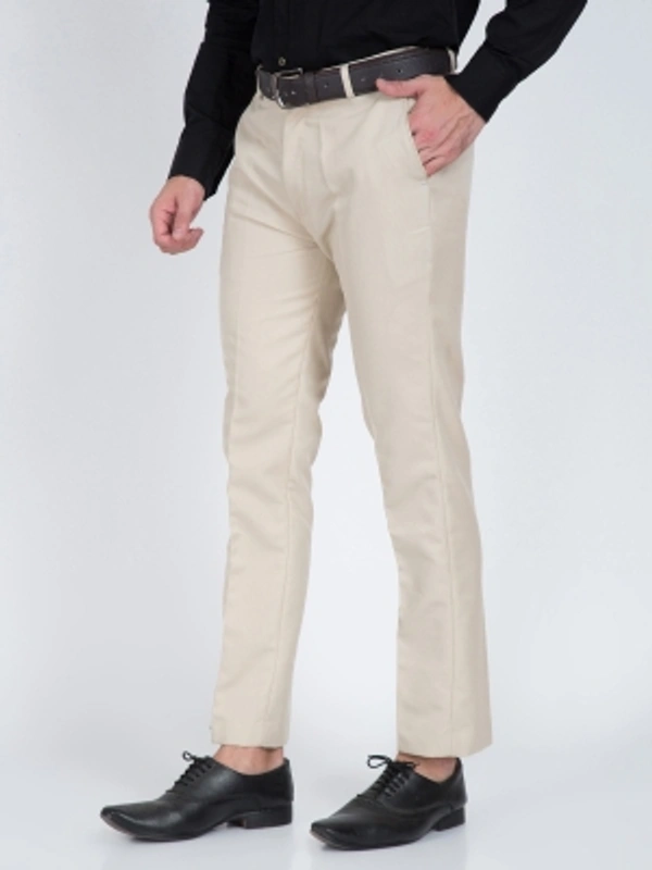 CYPHUS Regular Fit Men Green Trousers - Cream, 28 30 32 34 36