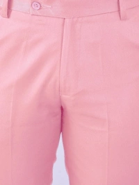 AD & AV Regular Fit Men  Trousers - Baby Pink, 28 30 32 34 36