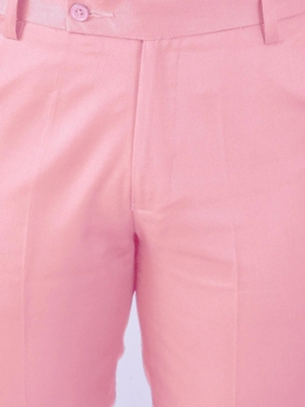AD & AV Regular Fit Men  Trousers - Baby Pink, 28 30 32 34 36
