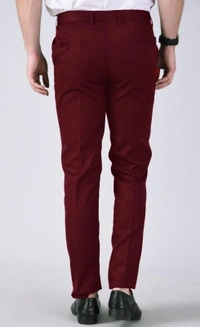 AD & AV Regular Fit Men  Trousers - Maroon, 28 30 32 34 36